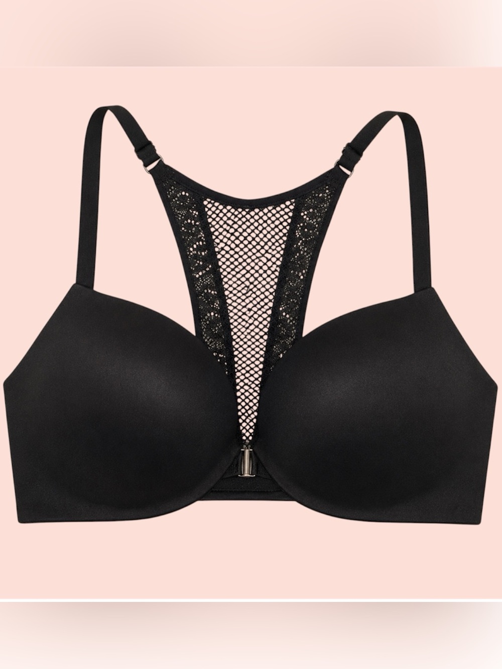 Victoria's Secret Black Lace Racerback Bra
